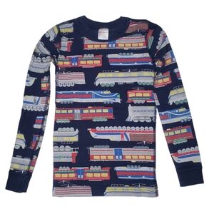 SOLD Hanna Andersson Long John Pajama Top Full Steam Ahead III Boys Size 8